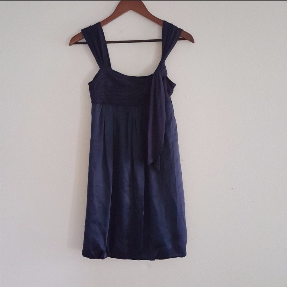 BCBGMaxazria navy blue mini dress size 4